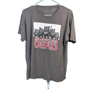 Graphic Lab Tee Tshirt Ewoking Dead Star Wars Ewoks Funny Gray Large *FLAW